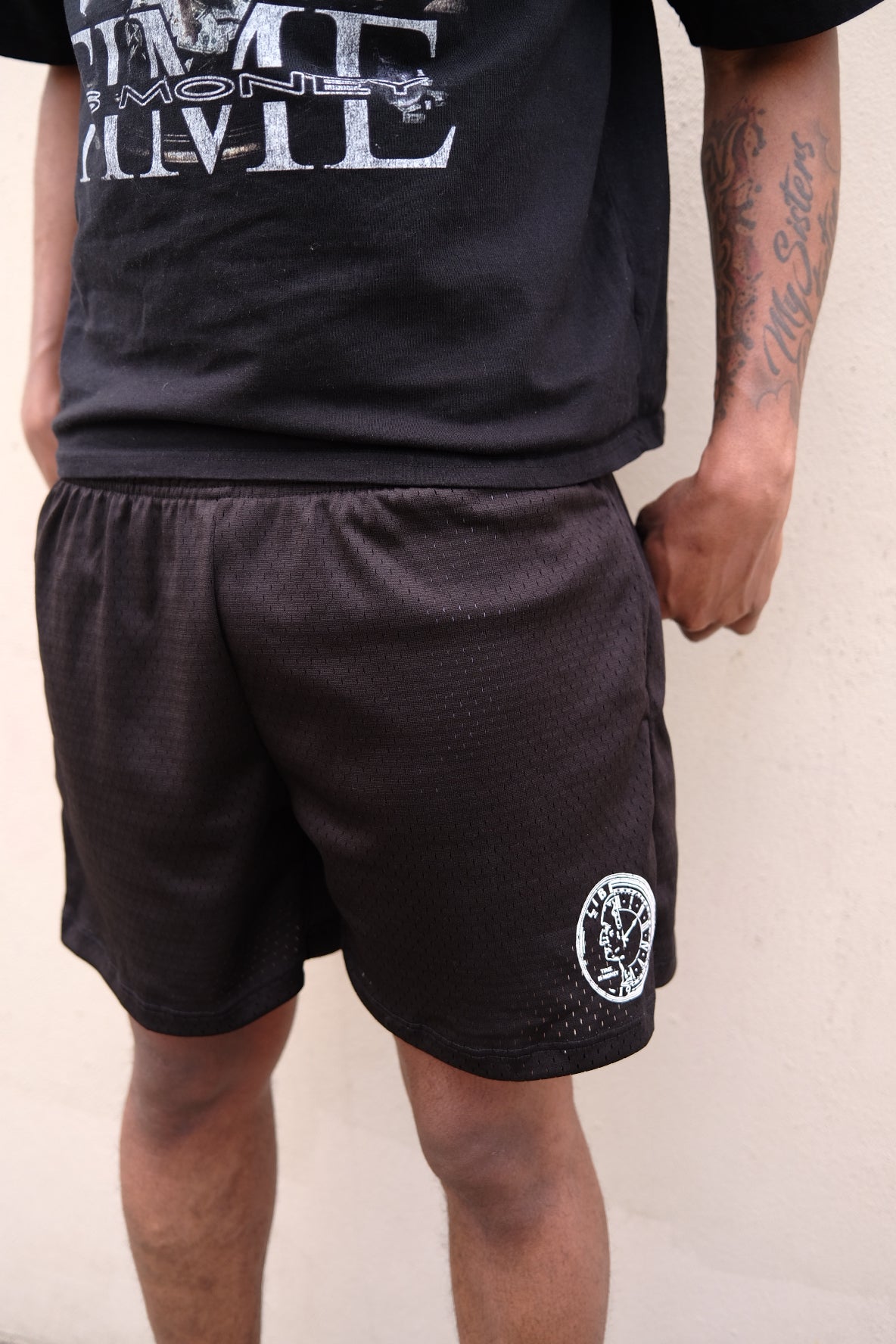 TIM BLACK MESH SHORTS