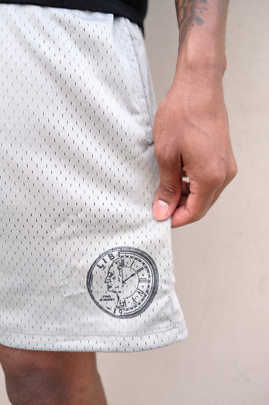 TIM GREY MESH SHORTS