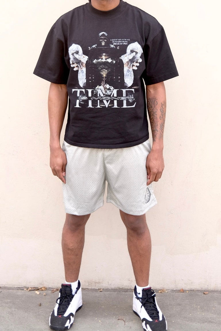 TIM GREY MESH SHORTS