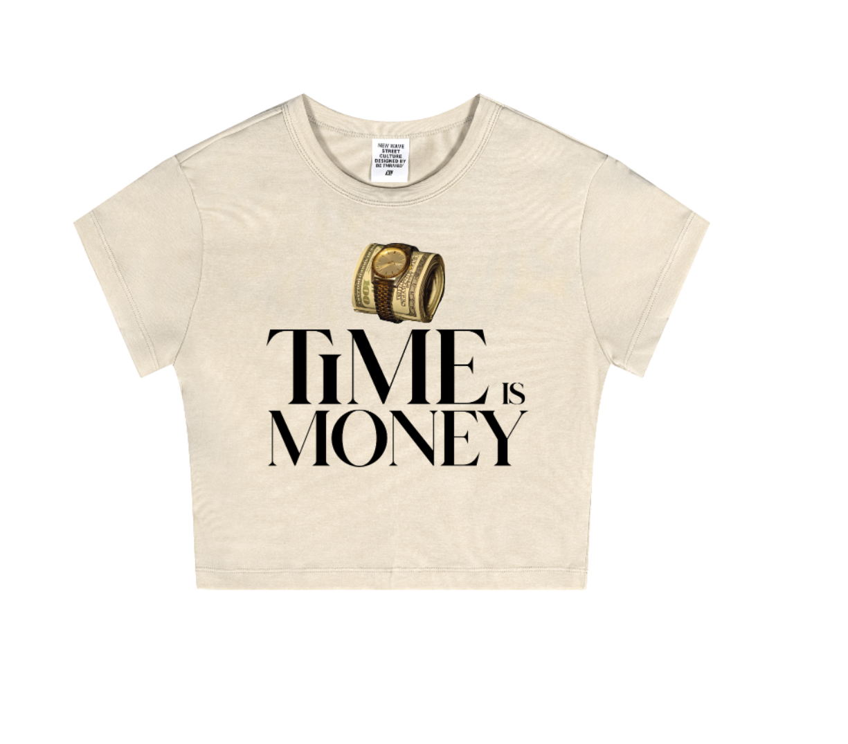 Womens Bankroll Cropped Tee